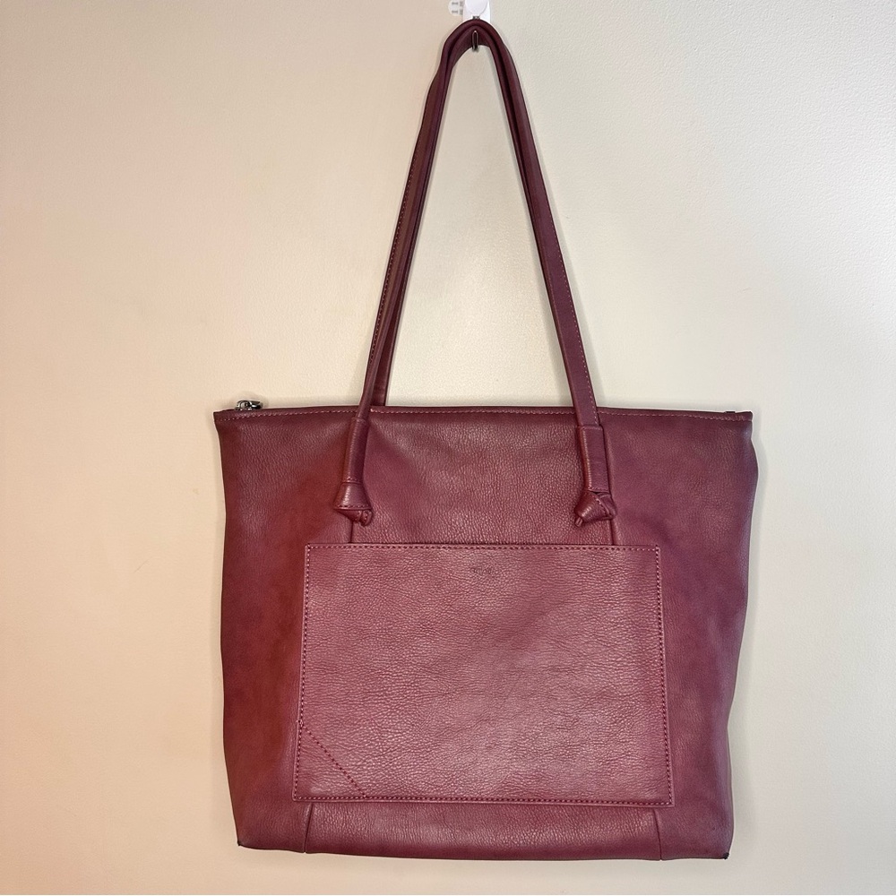 Co-Lab by Christopher Kon Structured Tote Bag – Berry Wine